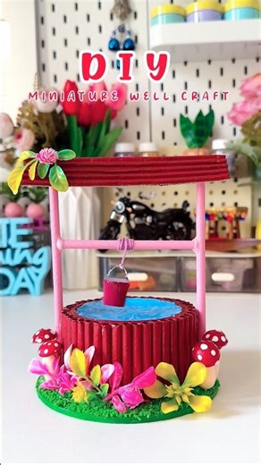 Diy Miniature Well Craft💧#shorts #viralshort #reuse #diy #handmade #crafting #trending