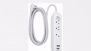Amazon.com: Philips Surge Protector Power Strip, 3 Outlet 6Ft Cord Power Strip, Surge Protector with USB Ports, 3-Prong Flat Plug 360J White, SPP3306WB/37 : Electronics