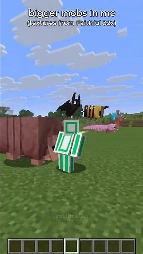 bigger small mobs in #minecraft 📈