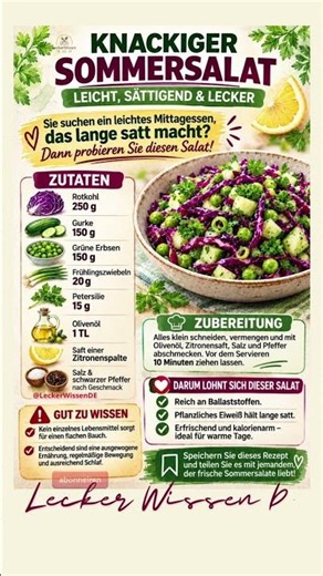 🥗 Crunchy Summer Salad Healthy, Filling & Ready in 10 Minutes!