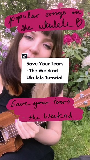 Easy Ukulele Tutorial: Save Your Tears by The Weeknd