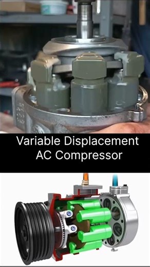 Inside a Variable AC Compressor: The Secret to Modern Car Cooling#reels#shorts#viralvideo#mechanism
