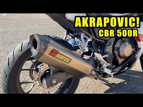 2018 CBR 500R Akrapovic Slip-On Exhaust Sound