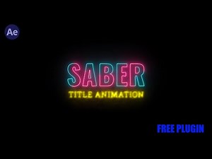 Energy Glow Text Animation | After Effects Saber Plugin
