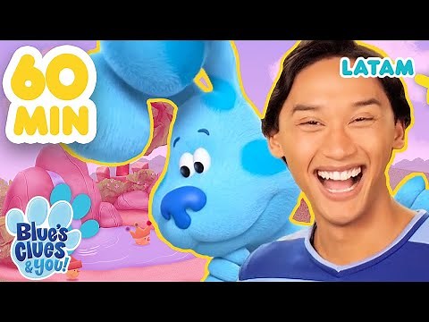¡1 HORA de juegos sin parar con Blue y Josh! | Pistas de Blue y tú