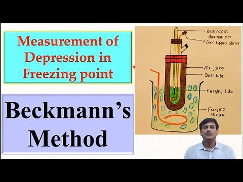 Measurement of Freezing Point Depression | Beckmann’s Method | Colligative Properties | Solutions