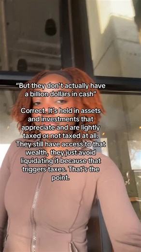 Yeah, they don’t keep it in cash… but they still have access to it and don’t pay taxes. That’s the problem #wealthgap #workingclass #paychecktopaycheck #americandream #incomeinequality