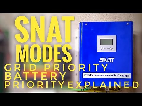 Snat Mode and Walk through | Grid Priority and Battery Priority Explained