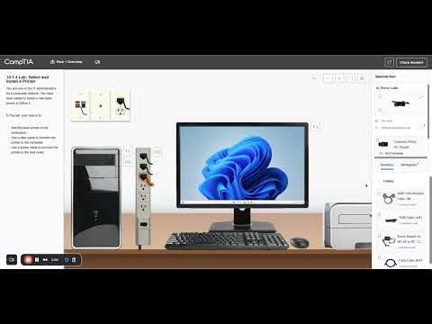 10.1.4 Lab Select and Install a Printer