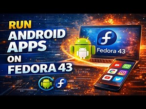 Run Android Apps on Fedora 43 | Full Waydroid Setup (Android 13) Waydroid Installation Fedora 43