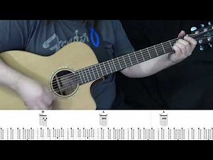 Neon Moon Acoustic Guitar Chords with Performance and Tab