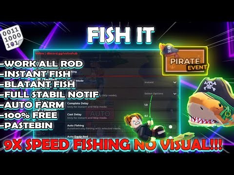 [⚓UPD] Fish It! 🐟 ROBLOX PIRATE EVENT SCRIPT 2026 PASTEBIN!😱 AUTO FARM + 9X SPEED | ANTI AFK FREE🔑