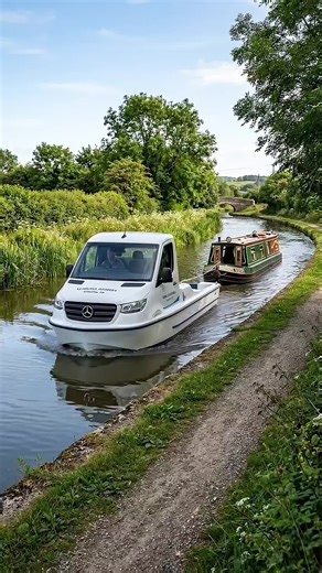 Mercedes Recovery Boat on the Canal