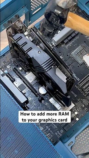 You can add RAM to your GPU