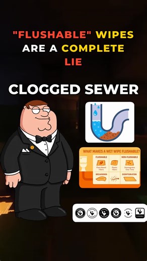 Business By Peter on Instagram: "The "flushable" wipe industry builds a business model on an unregulated term, shifting massive cleanup costs to municipalities. Consumers pay twice—once at checkout, again via taxes for infrastructure maintenance. This hidden market failure reveals how corporate branding can exploit regulatory gaps, generating profits while externalizing environmental and financial burdens onto taxpayers and city workers. 📈 Big business moves, simplified into reels ⚡️ Bold strat