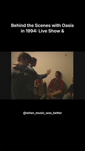 When Music Was Better on Instagram: "Go behind the scenes with Oasis in 1994 as they prep for a live show and unwind at the afterparty. It's a rare glimpse into their life during the early days of their rise. 🎤 Did you know? 2 days after this was filmed, debut album "Definitely Maybe" came out. This is probably the last time they could mingle and not be recognised by everyone. Credit: Sunset Vinyl. #Oasis #Britpop #IndieMusic #90sMusic #LiveFootage #BehindTheScenes #Nostalgia #WhenMusicWasBette