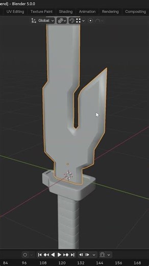 3D MODELING the inverted spear of heaven final day #jjk #everydaymodeling #blender3d