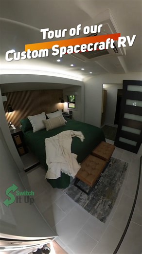 Switch It Up on Instagram: "Tour the ultimate 50,000lb Custom Spacecraft RV! This isn't just a motorhome; it's a 3-deck entertainment center on wheels. Featuring a massive LED video wall, professional concert sound system, and 6 slide-outs for maximum space. See why this custom semi truck conversion is the peak of heavy-duty luxury. #rvlife #spacecraft #rvtravel #travel"