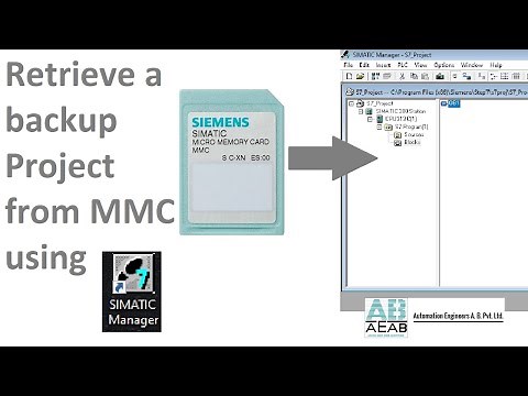 Retrieve backup from MMC using SIMATIC Manager | How to Retrieve a Project from S7 Micro Memory Card