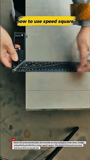 Pro Builder Shows How to Draw Perfect Straight & Parallel Lines Using a Speed Square! 🔥