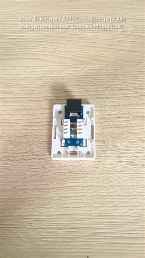 How To Network RJ45 Cat6a Ethernet cable using a junction box（Surface Mount Box） #Networking #LAN #DIY #TechDIY #SurfaceMountBox #JunctionBox #CableManagement #Wiring #Electronics #TechTips #HowTo #Tutorial #HomeNetwork | تعلم الكمبيوتر بنفسك