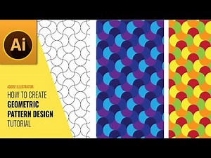 Adobe Illustrator Geometric Pattern Background Design Tutorial