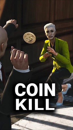 COIN KILL – This Shouldn’t Work in HITMAN 😂 #hitman3 #gamingshorts #gameplay