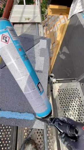 Wir kleben WDVS Platten #shorts