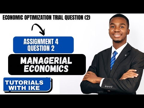 Managerial Economics - Economic Optimization(Assignment Question 2)