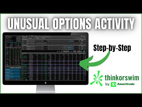 Scan for Unusual Options Activity in ThinkorSwim