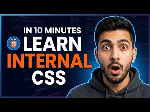 Internal CSS Tutorial for Beginners | How to Use Internal CSS in HTML | Course – Tutorial 11