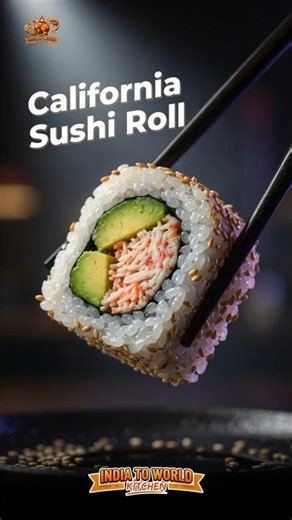 California Roll (Sushi) Recipe at Home 🍣l #foodshorts #shortsfeed