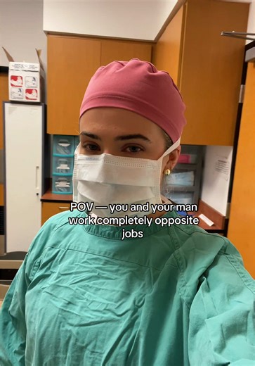 Opposite Jobs: Healthcare Worker and Blue Collar Boy