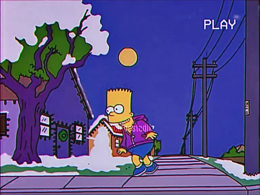 Sad Bart Simpson Snowman Family Edit