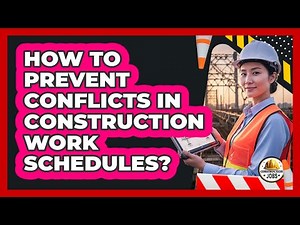 How To Prevent Conflicts In Construction Work Schedules?