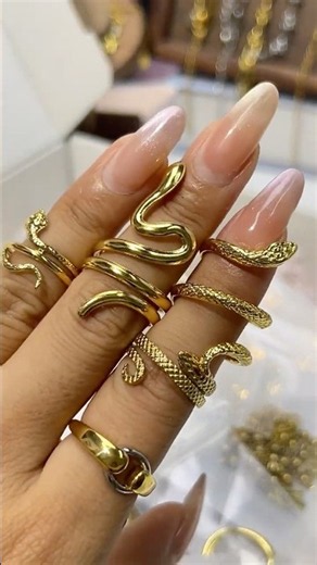 Gold & White Enamel Rings Unboxing & Try-On