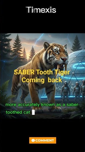 SABER Tooth Tiger Coming back 🐈#shorts