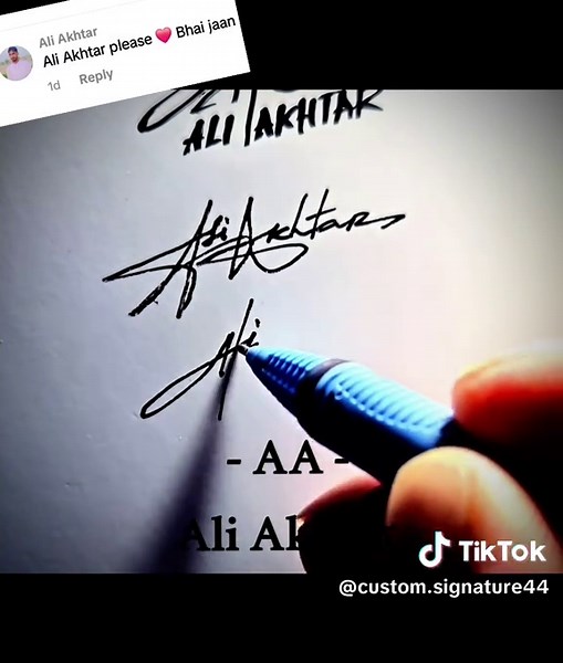 Your Unique Signature Letter A Ali #signature #signatureideas #A #Ali #lettering #letteringideas #foryou