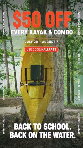 We're Giving Away $50... Here's How to Get It (Back to School Kayak Sale!)
