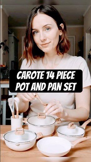 CAROTE 14 Piece Granite Nonstick Cookware Set