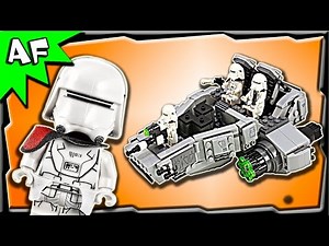 Lego Star Wars First Order SNOWSPEEDER 75100 Stop Motion Build Review