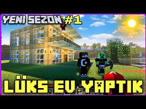 WE STARTED THE NEW SEASON OF MINECRAFT🔸️WE BUILT A LUXURY HOUSE #minecraft