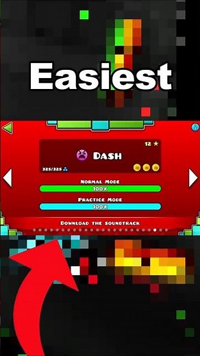 The Easiest Main Level In Geometry Dash #geometrydash #gd #shorts #gaming