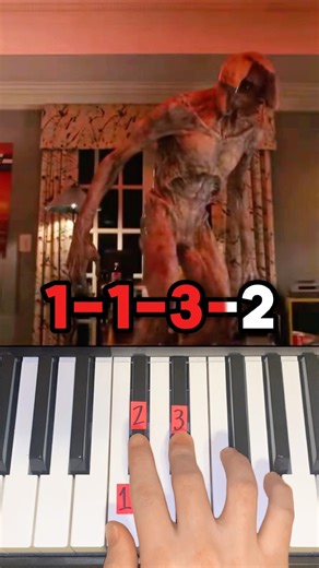 Stranger Things Demogorgon Theme - Piano Tutorial #shorts