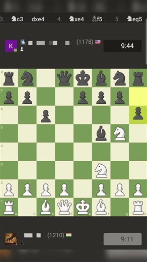 Alien gambit (mate in 15 moves) against caro-kann defense #chess #carokann #aliengambit #checkmate