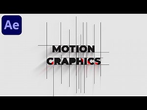 Minimal Line Motion Graphics Text Animation in After Effects - After Effects Tutorial #2