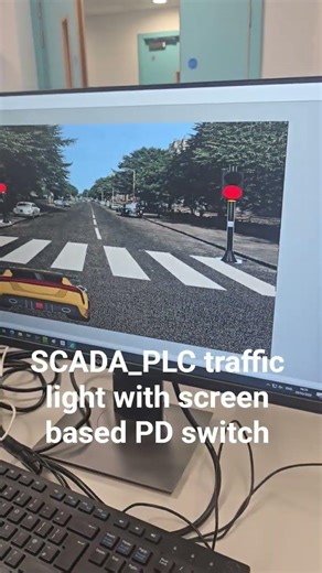 You can control this Traffic light remotely (Allen Bradley PLC and Graphworx32)