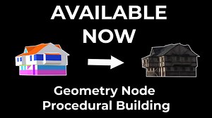 Blender几何节点程序三维建筑插件 Geometry Node Tools - Procedural Building