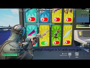 How to get secret combat shotgun in 1v1 with every gun