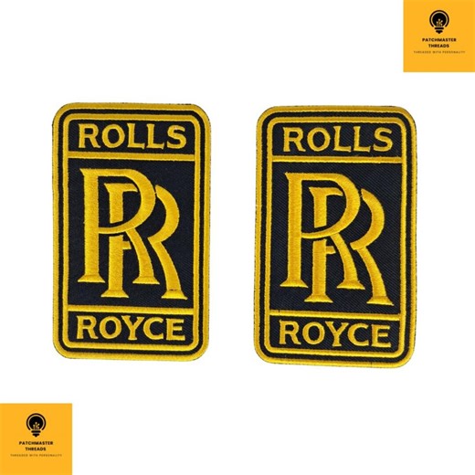 Gold Double R Logo Patch (2PCS) – Embroidered Iron-on/sew-on Badge Automotive Style Applique (5x3 In) - Etsy